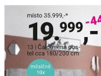 Čalouněná postel cca 180/200 cm