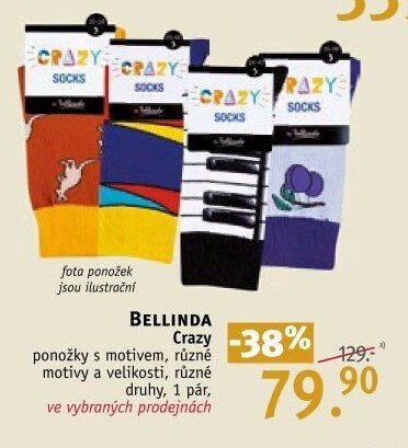 BELLINDA Crazy ponožky