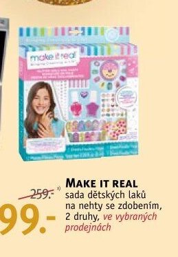 MAKE IT REAL sada dětských laků na nehty se zdobením