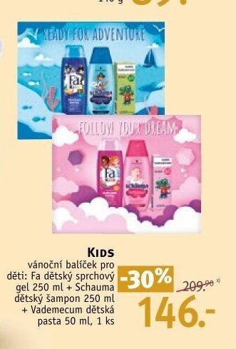 KIDS vánoční balíček (Fa + Schauma + Vademecum)