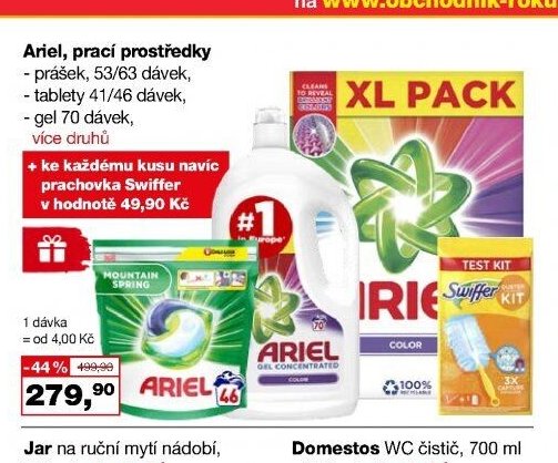 Ariel, prací prostředky