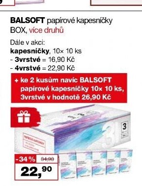 BALSOFT papírové kapesníčky