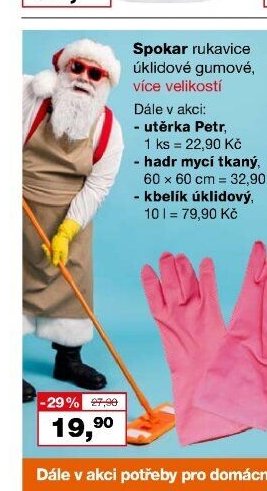 Spokar rukavice úklidové