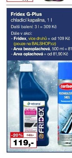 Fridex G-Plus chladicí kapalina