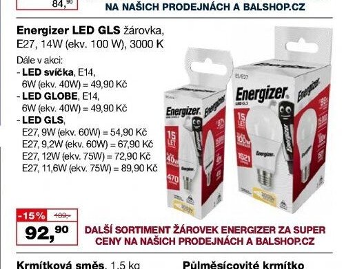 Energizer LED GLS žárovka