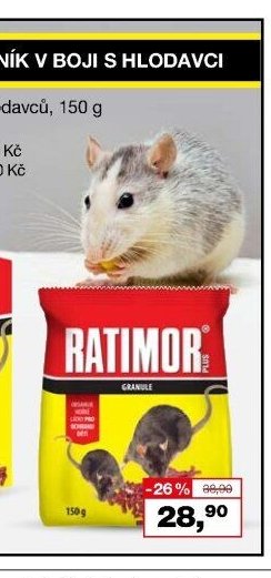 Ratimor granule k hubení hlodavců