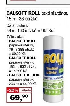 BALSOFT ROLL textilní utěrka