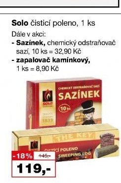 Solo čistící poleno