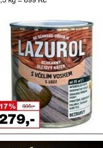 LAZUROL s včelím voskem S1022
