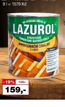 LAZUROL základ impregnační S1033
