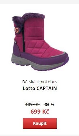 Dětská zimní obuv Lotto CAPTAIN