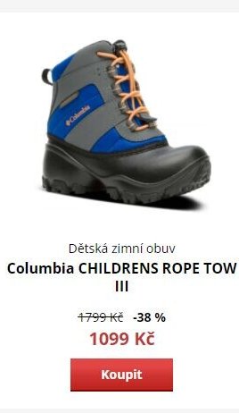 Dětská zimní obuv Columbia CHILDRENS ROPE TOW III