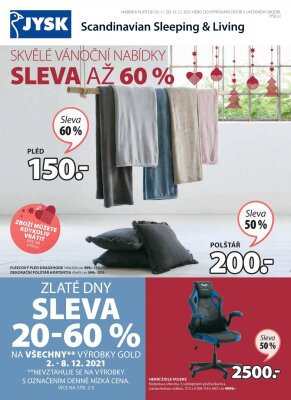 aktuální leták Jysk 29.11.2021-15.12.2021