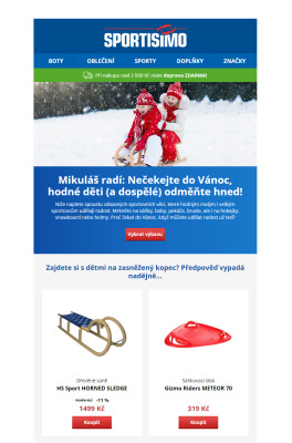 aktuální leták Sportisimo 5.12.2021-10.12.2021
