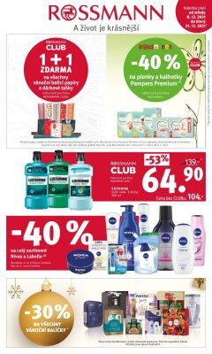aktuální leták ROSSMANN drogerie 8.12.2021-21.12.2021
