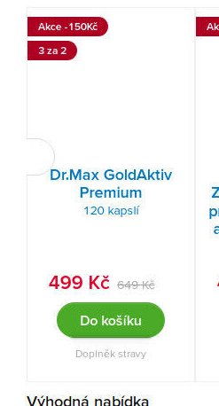 Dr.Max GoldAktiv Premium 120 kapslí