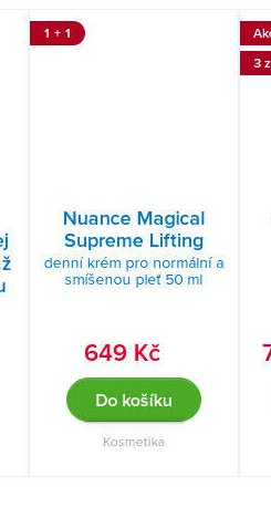 Nuance Magical Supreme Lifting denní krém pro normální a smíšenou pleť 50 ml