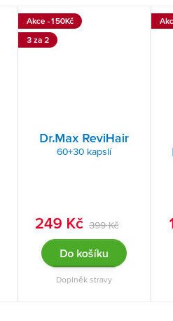 Dr.Max ReviHair 60+30 kapslí
