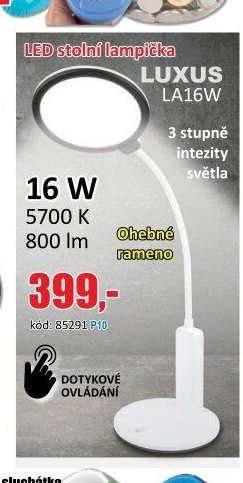 LED stolní lampička LUXUS LA16W - EVA.cz aktualniletaky.eu