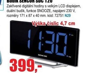 Budík SENCOR SDC 120 - EVA.cz aktualniletaky.eu
