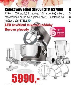 Celokovový robot SENCOR STM 6378BK - EVA.cz aktualniletaky.eu