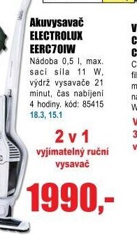 Akuvysavač ELECTROLUX EERC70IW - EVA.cz aktualniletaky.eu