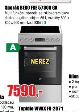 Sporák BEKO FSE 57300 GX - EVA.cz aktualniletaky.eu