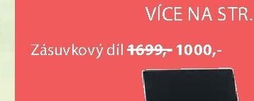 Zásuvkový díl