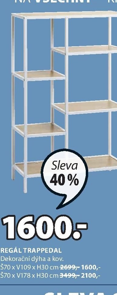 Regál TRAPPEDAL