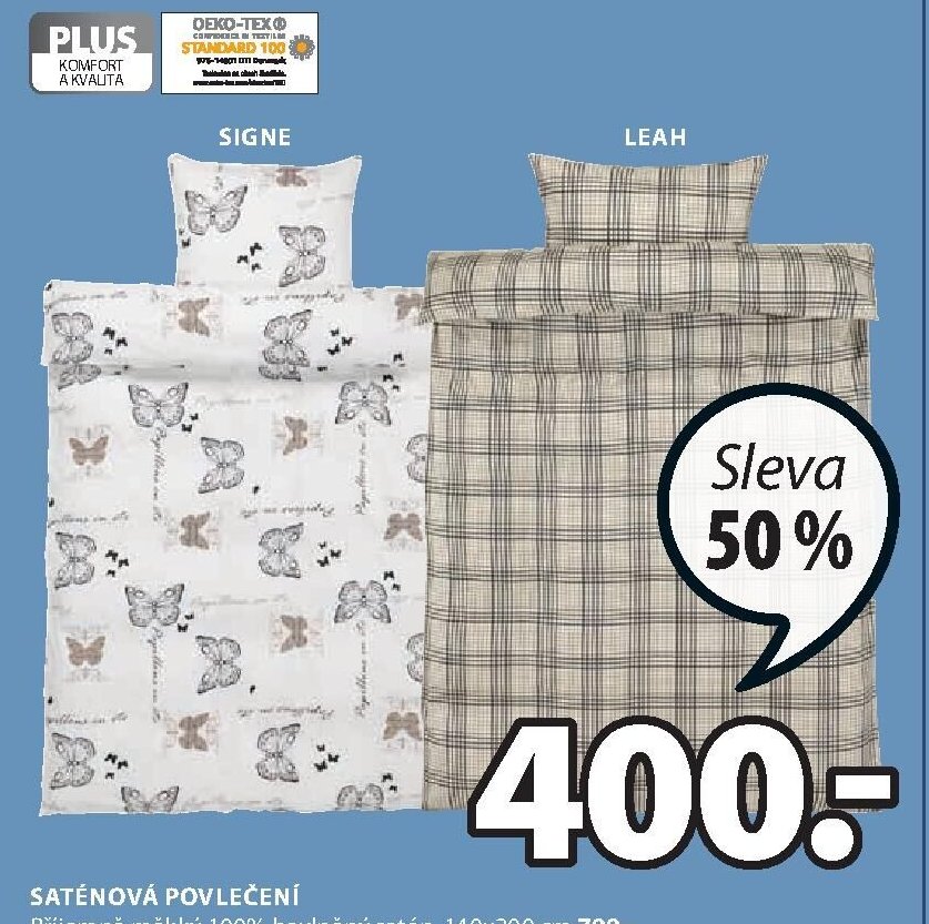 SATÉNOVÁ POVLEČENÍ SIGNE