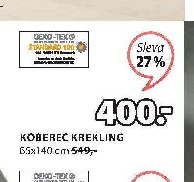 KOBEREC KREKLING 65x140 cm
