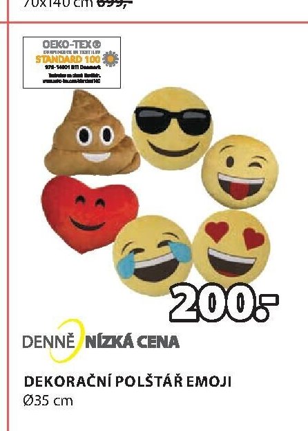 Dekorační polštář EMOJI