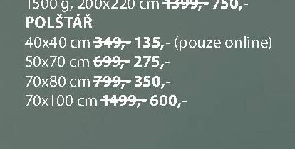 PLUS polštář