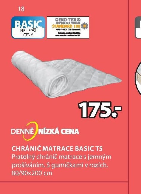 CHRÁNIČ MATRACE BASIC T5