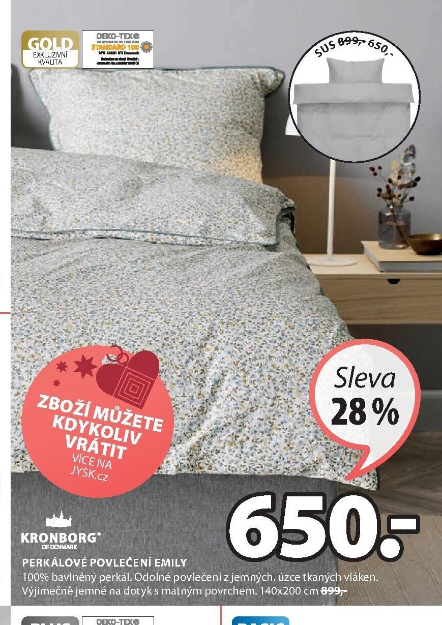 Perkálové povlečení EMILY