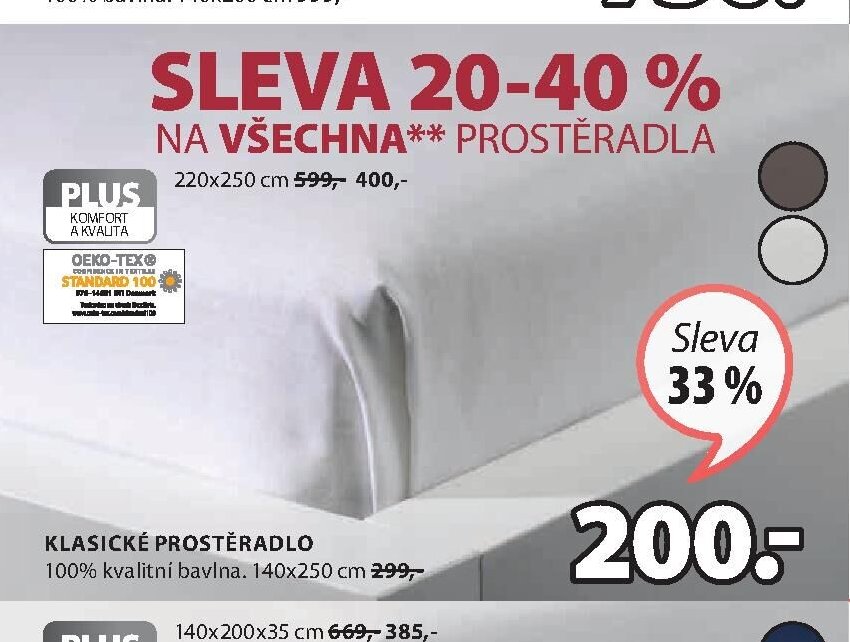 Klasické prostěradlo