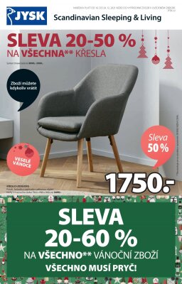 aktuální leták Jysk 16.12.2021-24.12.2021