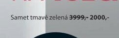 Samet tmavě zelená křeslo
