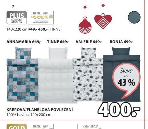 KREPOVÁ/FLANELOVÁ POVLEČENÍ