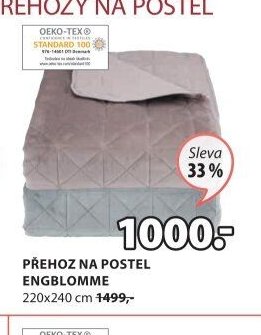 PŘEHOZ NA POSTEL ENGBLOMME