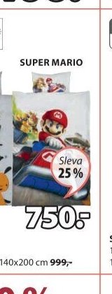 Povlečení Super Mario 140x200 cm