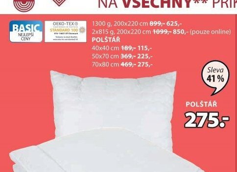BASIC polštář
