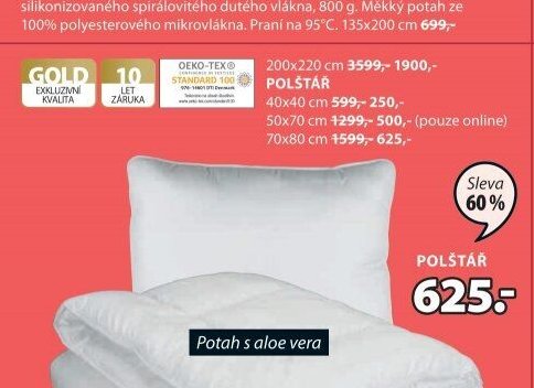 GOLD polštář