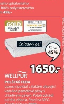 WELLPUR polštář FEDA