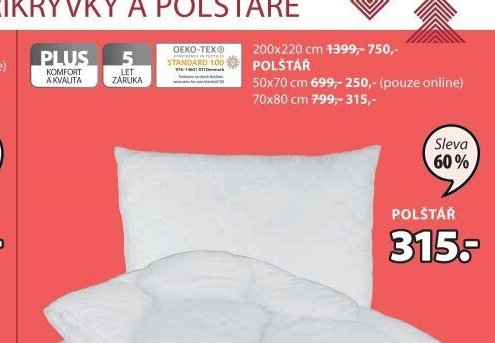 PLUS Polštář
