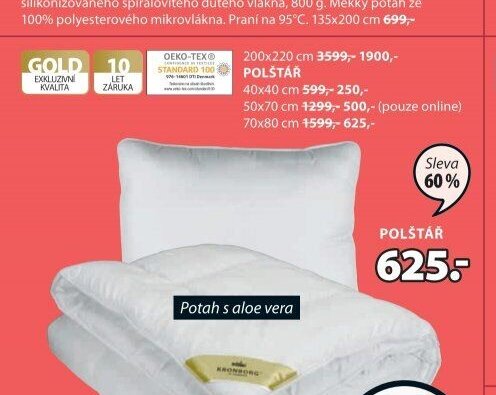 GOLD Polštář
