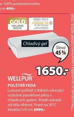 WELLPUR POLŠTÁŘ FEDA