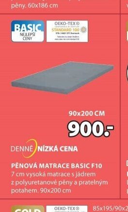 Pěnová matrace BASIC F10