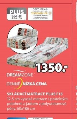 Skládací matrace PLUS F15