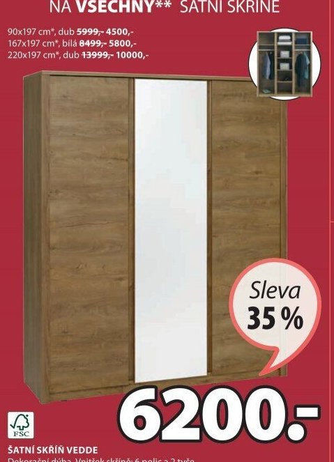 ŠATNÍ SKŘÍŇ VEDDE